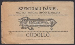 Cca 1930 Szentgáli Dániel GödöllÅ‘i Magyar Korona Gyógyszertárának... - Advertising
