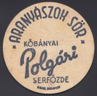 Cca 1935 Arany Ászok KÅ‘bányai Sör Söralátét / Vintage Beer-mat - Advertising