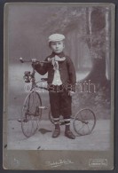 Cca 1898 HáromkerekÅ± Kerékpár Locker J. Munkács Fotója / Cca 1898 Tricycle From... - Other & Unclassified