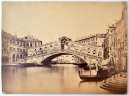 Cca 1880 Velence, Vintage Városfotó, Kasírozva, 24x33 Cm / Cca 1800 Venice, Italy, Vintage... - Other & Unclassified