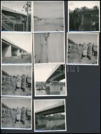 1964 Szolnok, A Hídnál Készült 10 Db Vintage Fotó, 5,5x5,5 Cm - Other & Unclassified