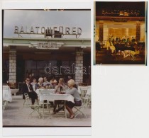 1966 Balatonfüred, Hajóállomás, Az Utasellátó Terasza, Korabeli... - Other & Unclassified