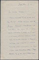 1932 Gróf Apponyi Albert (1846-1933) Saját Kézzel írt  Levele Dr.Tarányi Ferenc... - Unclassified