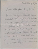 1926 Prinz Franz Von Bayern (1875-1957) Bajor Tábornok Saját Kézzel írt és... - Unclassified