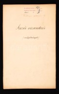 1887 A SzecsÅ‘i (TápiószecsÅ‘) Vízrendezés Alaprajza.  Kézzel Rajzolt és... - Unclassified