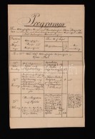 1857 Programm Der Allerhöchsten Reise Und Anwesenheit Ihrer Majestäten, Ferenc József 1857.... - Unclassified