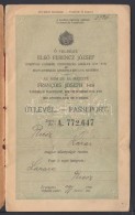 1914 Magyar útlevél / Hungarian Passport - Unclassified
