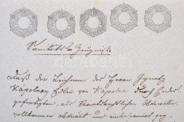 1851 Teljes Pesti Okmány 5 X 6kr Szignettával  / Document From Pest With 5 X 6kr Signet - Unclassified