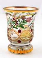 Cca 1860 Kothgasser Stílusú Emlékpohár, Formába Fúvott üveg,... - Glass & Crystal