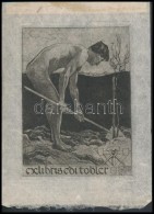 Alfred Soder (1880-1957): Ex Libris Edit Obler. Rézkarc, Hártyapapír, Jelzett A Karcon,... - Other & Unclassified