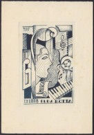 Olmedo Mezzoli (1908-1982): Ex Libris, Elda Botta. Rézkarc, Papír, Jelzett A Karcon, 11×7 Cm - Other & Unclassified