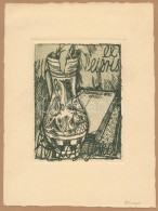 Zádor István (1882-1963): Ex Libris. Rézkarc, Jelzett / Engraving Signed. 14x19 Cm - Other & Unclassified