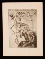 Michel Fingesten (1884-1943): Arady Dr. Könyve, Ex Libris, Rézkarc, Papír, Jelzett,... - Autres & Non Classés