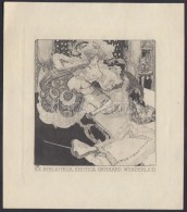 Franz Von Bayros (1866-1924): Ex Libris Wunderlich. HeliogravÅ±r, Papír, Jelzett A HeliogravÅ±rön,... - Other & Unclassified