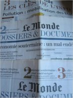Le Monde , Dossier & Documents N°340, Mars 2005 : Drogues Illicites & Mondialisation / Economie Souterraine / Pollution, - Medicina & Salute