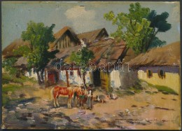 Németh György (1888-1962): Jó Gazda. Olaj, Falemez, Jelzett,  12,5×17,5 Cm - Autres & Non Classés