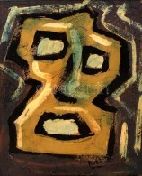 Bohumil Samuel KeÄíÅ™  (1904-1987): Maszk. Olaj, Karton, Jelzett, Keretben, 50×40 Cm - Other & Unclassified