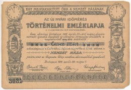 1916. 50f 'Az új Nyári IdÅ‘mérés Történelmi Emléklapja'... - Non Classés