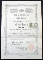 Révfülöp 1872. 'Zala-Somogyi Balaton GÅ‘zhajózási Társaság'... - Unclassified