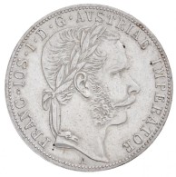 Ausztria 1866A 1Fl Ag 'Ferenc József' (12,32g) T:2 Apró Ph. / Austria 1866A 1 Florin Ag 'Franz... - Unclassified