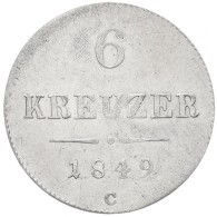 Ausztria 1849C 6kr Ag (1,9g) T:2 / 
Austria 1849C 6 Kreuzer Ag (1,9g) C:XF
Krause KM#2200 - Unclassified