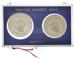 1961. 25Ft Ag + 50Ft Ag 'Liszt' Pár Nem Eredeti Tokban (17,5g, 25g) T:1- Felületi Karc / 
Hungary 1961.... - Unclassified