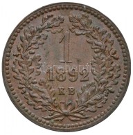 1892KB 1kr Cu 'Fiume Címer' Körmöcbánya (3,30g) T:2 / 
Hungary 1892KB 1 Kreuzer Cu 'Fiume... - Non Classés