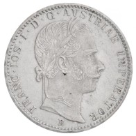 1860B 1/4Fl Ag 'Ferenc József' Körmöcbánya (5.36g) T:2 Kis Karc és Ph. / 
Hungary... - Unclassified