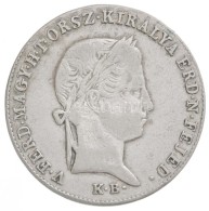 1848KB 10kr Ag 'V. Ferdinánd' Körmöcbánya (3.87g) T:2- Ph., Juszt. / Hungary 1848KB 10... - Unclassified