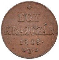 1848. 1kr Cu (8,63g) T:2 / 
Hungary 1848. 1 Kreuzer Cu (8,63g) C:XF 
Adamo B1 - Non Classés
