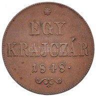 1848. 1kr Cu (8,63g) T:2 / 
Hungary 1848. 1 Kreuzer Cu (8,63g) C:XF 
Adamo B1 - Unclassified