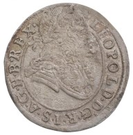 1698. Poltura Ag 'I. Lipót' (0,96g) T:2,2- Enyhén Hajlott Lemez / 
Hungary 1698. Poltura Ag 'Leopold... - Non Classés