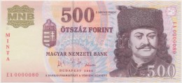 2006. 500Ft 'MINTA' Felülnyomással 'EA 0000080' Sorozat- és Sorszámmal T:I / 
Hungary... - Non Classés
