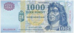 2000. 1000Ft 'DD' 'Millenium' T:I / 
Hungary 2000. 1000 Forint 'DD' 'Millenium' C:UNC
Adamo F55B3 - Non Classés