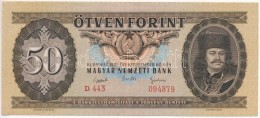 1951. 50Ft T:II-,III Szép Papír / 
Hungary 1951. 50 Forint C:XF,F Nice Paper 
Adamo F18 - Unclassified