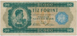 1946. 10Ft T:III- / 
Hungary 1946. 10 Forint C:VG 
Adamo F1 - Non Classés