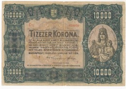 1920. 10.000K 'Orell Füssli Zürich' Piros Sorozat- és Sorszámmal T:III,III- / 
Hungary... - Non Classificati