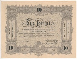 1848. 10Ft 'Kossuth Bankó' T:II  / 
Hungary 1848. 10 Forint C:XF
Adamo G111 - Unclassified