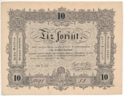 1848. 10Ft 'Kossuth Bankó' T:I- Hajtatlan / 
Hungary 1848. 10 Forint C:AU Unfolded
Adamo G111 - Non Classés