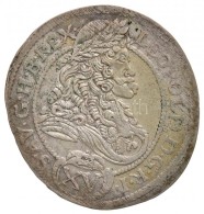 1696N-B / P-O 15kr Ag 'I. Lipót' Nagybánya (5,55g) T:2,2- / 
Hungary 1696N-B / P-O 15 Kreuzer Ag... - Non Classés