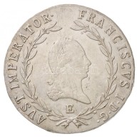 1823E 20kr Ag 'I. Ferenc' (6,45g) T:2,2- / 
Hungary 1823E 20 Kreuzer Ag 'Franz I' (6,45g) C:XF,VF
Huszár:... - Non Classés