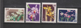 Yvert 255 / 258 * Neuf Avec Charnière Fleurs Flowers Orchidées - Nuovi