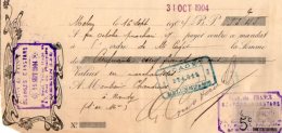 VP3984 - Lettre De Change - Vins De France Georges CONTANS  à MELUN - Wechsel