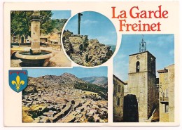 83 - La Garde Freinet - Un Village Des Maures - Multivues Avec Blason - Ed. Cim Combier - La Garde Freinet