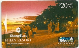 Fiji - Shangri La's Fijian Resort - Secluded Private Beaches 20$, 05FJE - 1993, 10.000ex, Used - Fidji