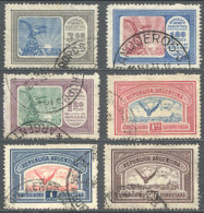 GJ.649/654, The High Values Of The First Airmail Issue, Used, VF Quality, Catalog Value US$50 - Poste Aérienne