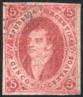 GJ.32, 7th Printing Imperforate, With Corner Defect, Repaired And With Very Good Appearance, Catalog Value US$100. - Usati