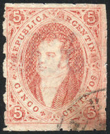 GJ.28, 6th Printing Perforated, Cancel Applied At Lower Right With Excess Ink (it Produced A Small Spot On The... - Oblitérés