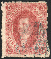 GJ.25, Vertical Line Watermark, Mute Cancel Of Gualeguaychú, VF Quality! - Used Stamps