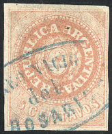 GJ.7A, 5c. Salmon, Used In Rosario, Very Nice! - Usati